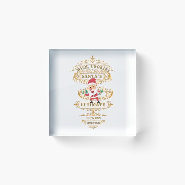 Item preview, Santa’s Workout Plan, Milk, Cookies, Repeat designed and sold by Stylecart.