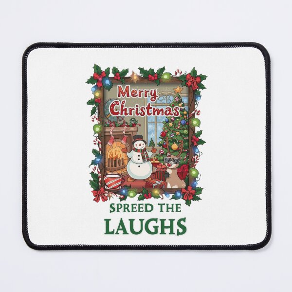 Item preview, Funny Merry Christmas Spread the Laughs Design designed and sold by Jocamedahub.