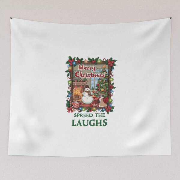 Item preview, Funny Merry Christmas Spread the Laughs Design designed and sold by Jocamedahub.