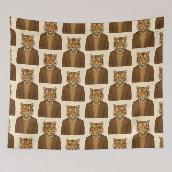 Item preview, THE THOUGHTFUL TIGER designed and sold by TheWonkyEaselCo.