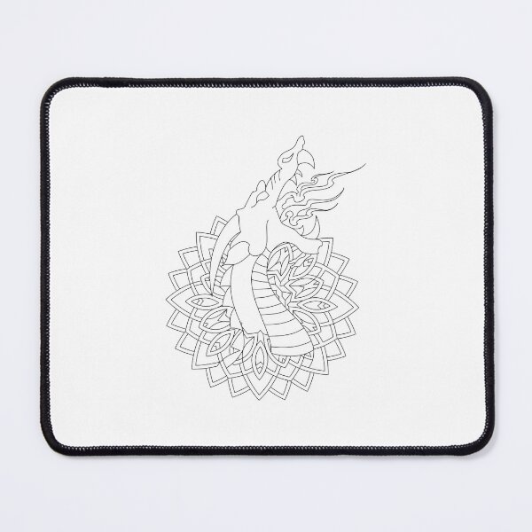 Item preview, Flame Dragon Mandala Line Art designed and sold by Color for Balance .