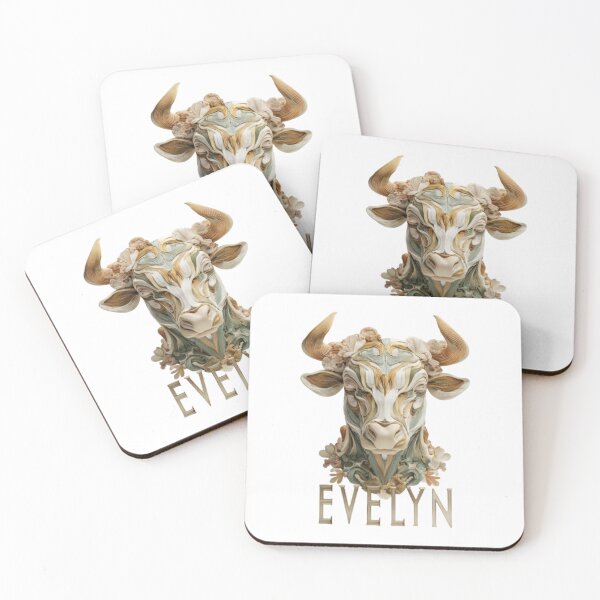 Item preview, Evelyn, the Taurus Celestial Bull designed and sold by AlexLineArt.