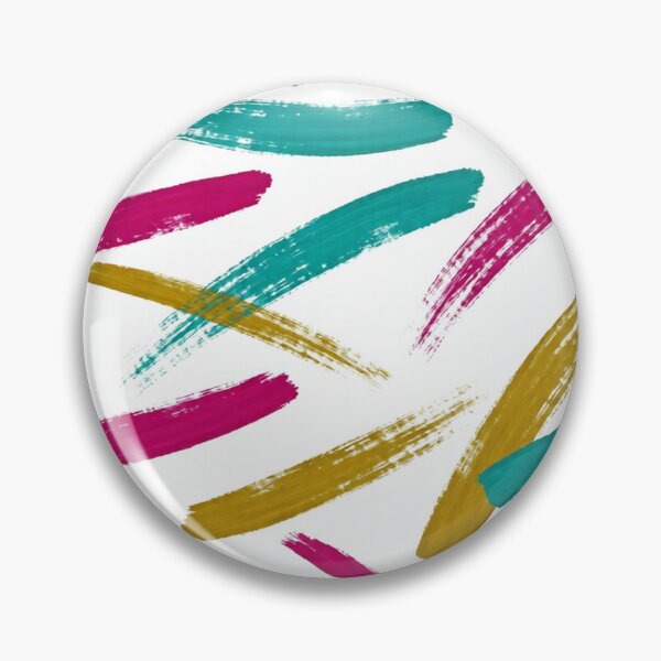 Item preview, Vibrant Strokes Pattern | Teal, Magenta & Mustard Abstract designed and sold by auraRM studio.