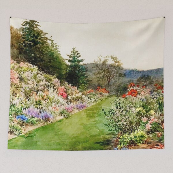 Item preview, Flowering Garden Scene designed and sold by tomorrowsart.