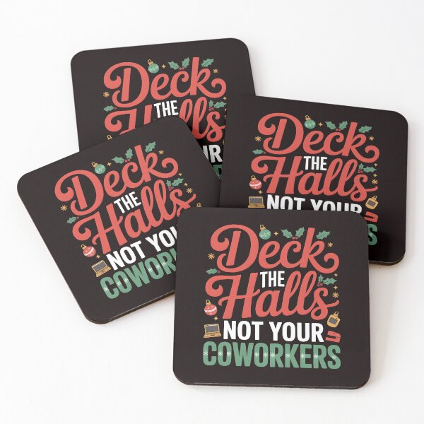 Item preview, Deck the Hall Not Your Coworkers – Sarcastic Office Christmas Humor designed and sold by Redgiant87x.