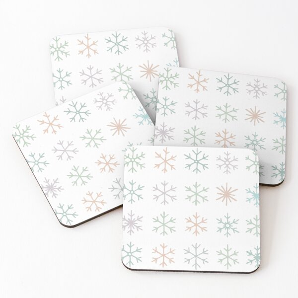 Item preview, pastel snowflakes designed and sold by The Cozy Cauldron.