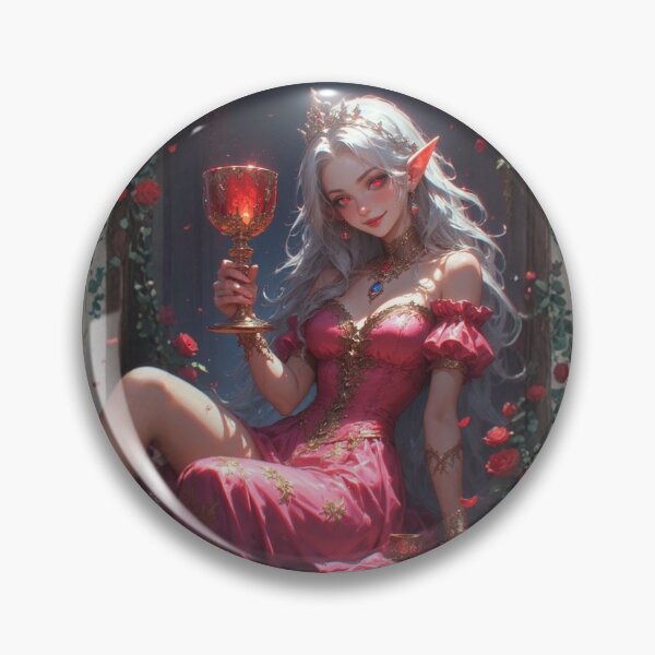 Item preview, Elven Rose Queen with Crimson Chalice designed and sold by RED-MOUSE.