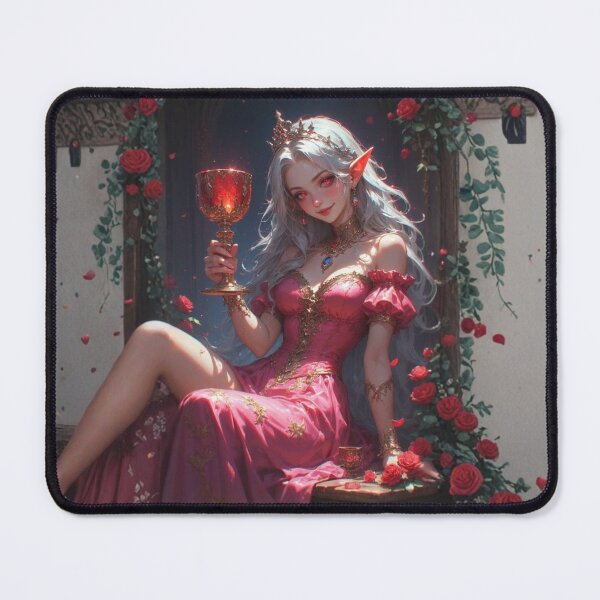 Item preview, Elven Rose Queen with Crimson Chalice designed and sold by RED-MOUSE.
