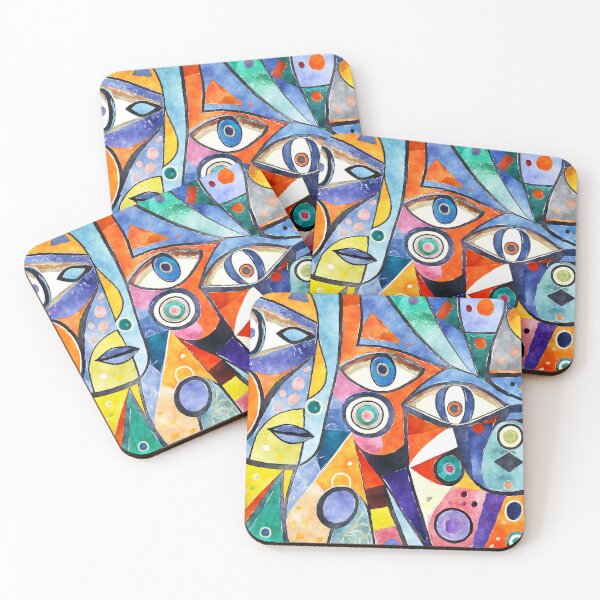Item preview, Abstract watercolor painting  designed and sold by FatBirdie.
