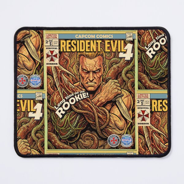 Item preview, Resident Evil 4 Jack Krauser Comic Retro Gaming Art designed and sold by Back2Collage.