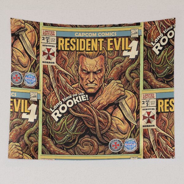 Item preview, Resident Evil 4  Jack Krauser Comic Retro Gaming Art  designed and sold by Back2Collage.