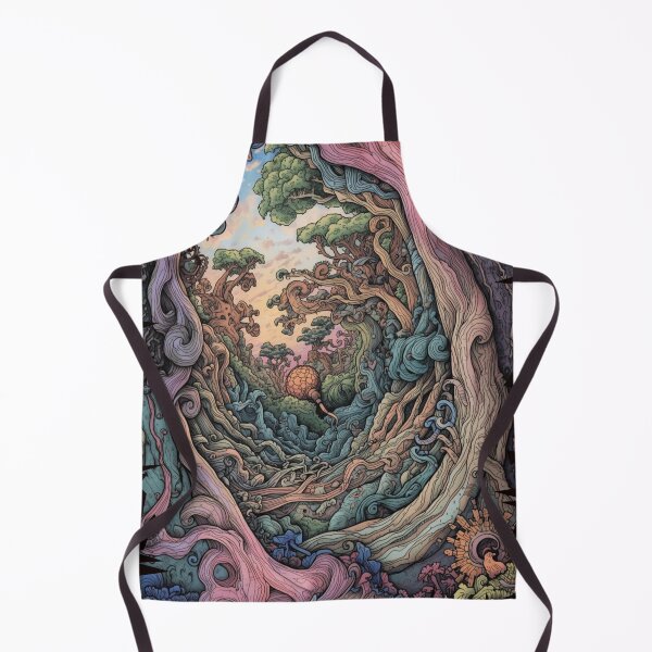 Item preview, Psychedelic Nature Illustration – Trippy Organic and Floral Art designed and sold by RebelDropAlternative.