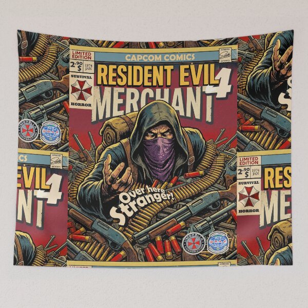 Item preview, Resident Evil 4 Merchaant Comic Retro Gaming Art  designed and sold by Back2Collage.