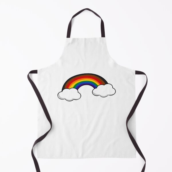 Item preview, Proud Rainbow in the Clouds Pride Flag designed and sold by HarveyHandcraftsandDesigns.