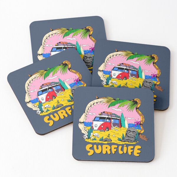 Item preview, Surf Life Retro Van Island designed and sold by Oniyasha.