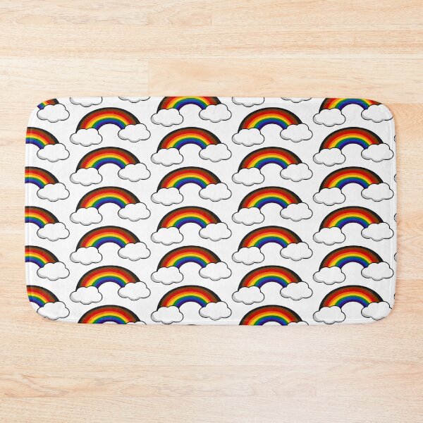Item preview, Proud Rainbow in the Clouds Pride Flag designed and sold by HarveyHandcraftsandDesigns.