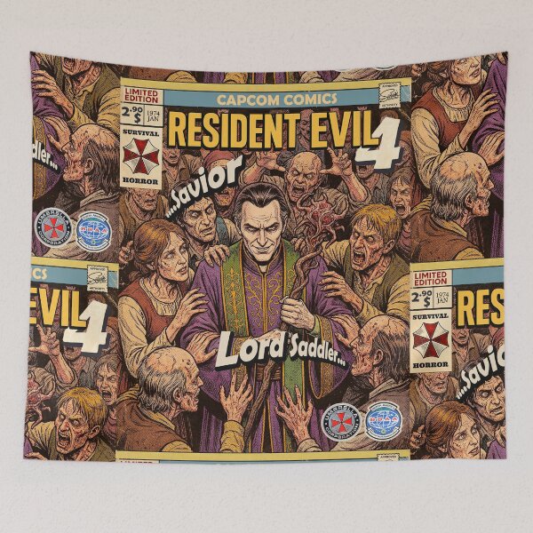 Item preview, Resident Evil 4 Osmund Saddler Comic Retro Gaming Art  designed and sold by Back2Collage.