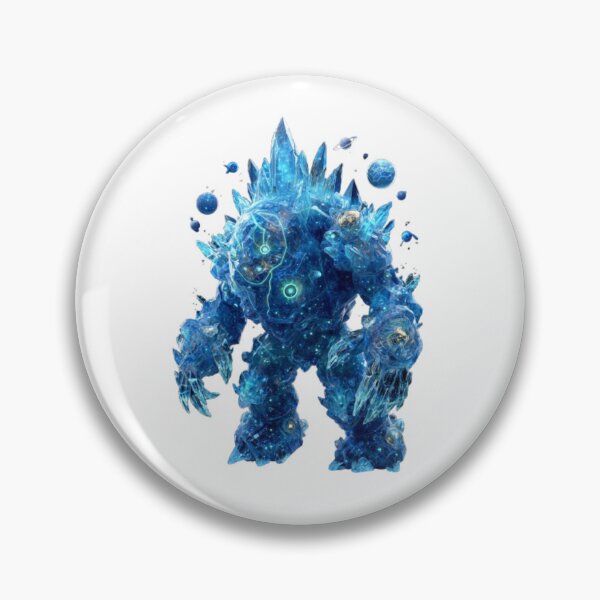 Item preview, Celestial Crystal Golem Art Print designed and sold by AlexLineArt.