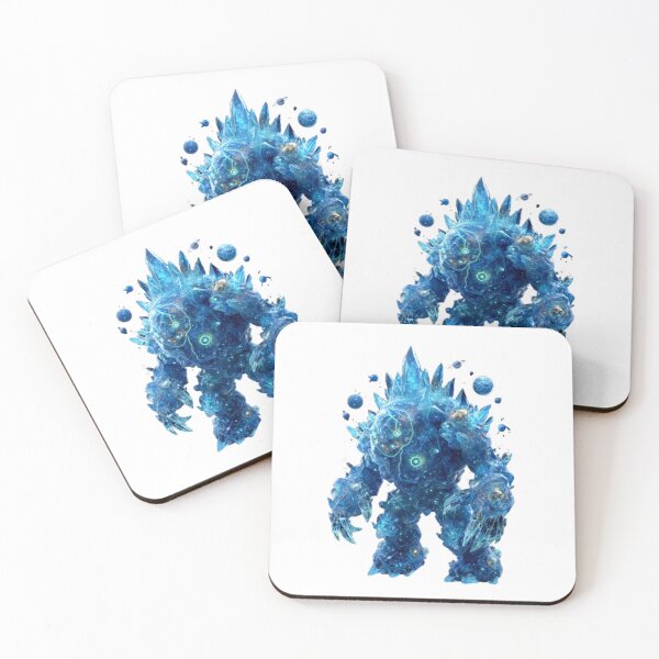 Item preview, Celestial Crystal Golem Art Print designed and sold by AlexLineArt.