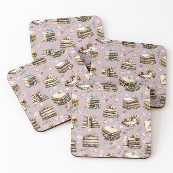 Item preview, Antique Books & Flowers on Light Dusty Pink designed and sold by KSimpson838.
