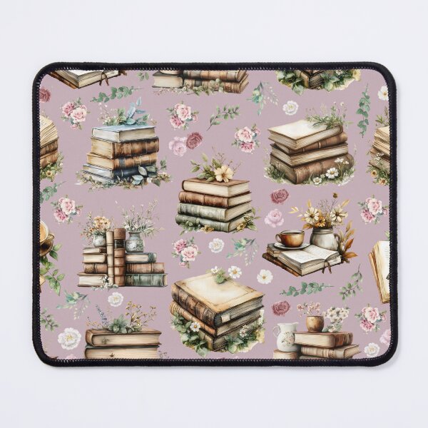 Item preview, Antique Books & Flowers on Light Dusty Pink designed and sold by KSimpson838.