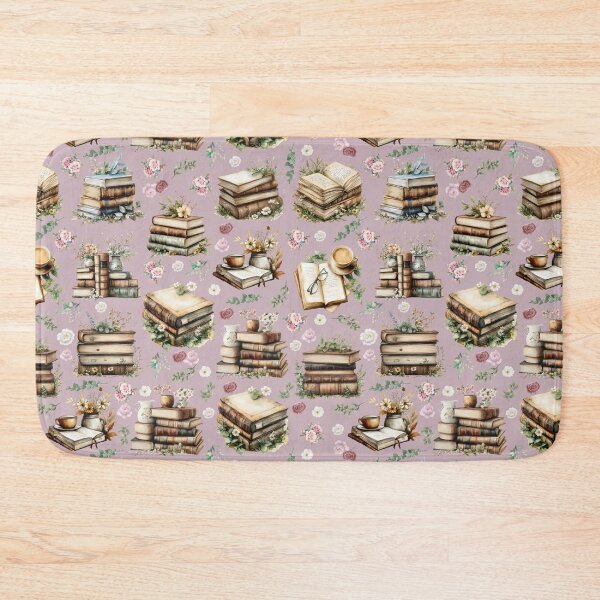 Item preview, Antique Books & Flowers on Light Dusty Pink designed and sold by KSimpson838.
