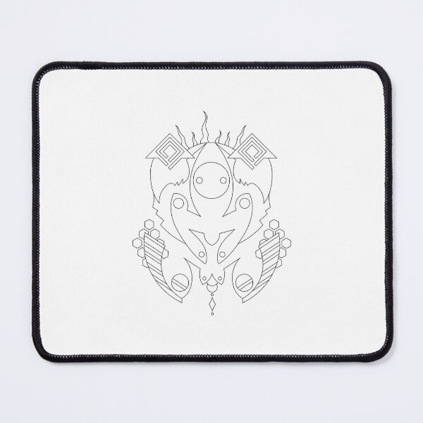 Item preview, Flame Hex Guardian Line Art designed and sold by Color for Balance .