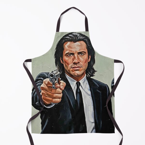 Item preview, Black Suit Hitmen Guns Drawn Art | Two Man Classic Crime Film Painting | Cult Movie Poster designed and sold by Art's Diner.