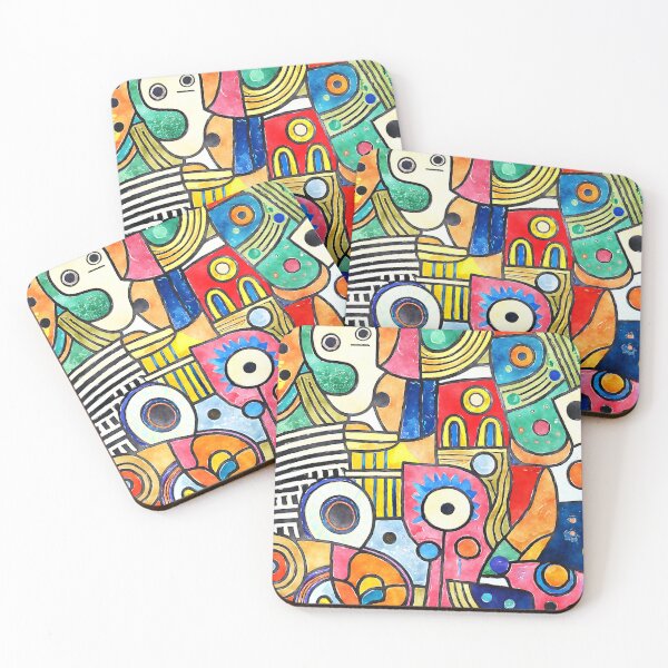 Item preview, Abstract watercolor painting  designed and sold by FatBirdie.