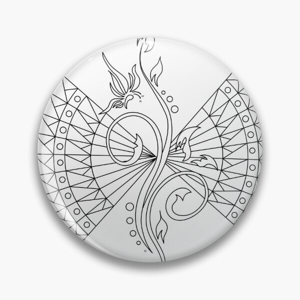 Item preview, Floral Flame Fan Mandala designed and sold by Color for Balance .