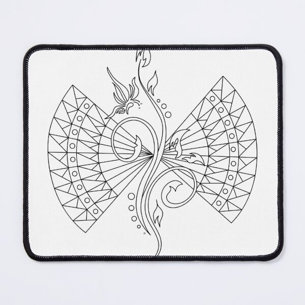 Item preview, Floral Flame Fan Mandala designed and sold by Color for Balance .