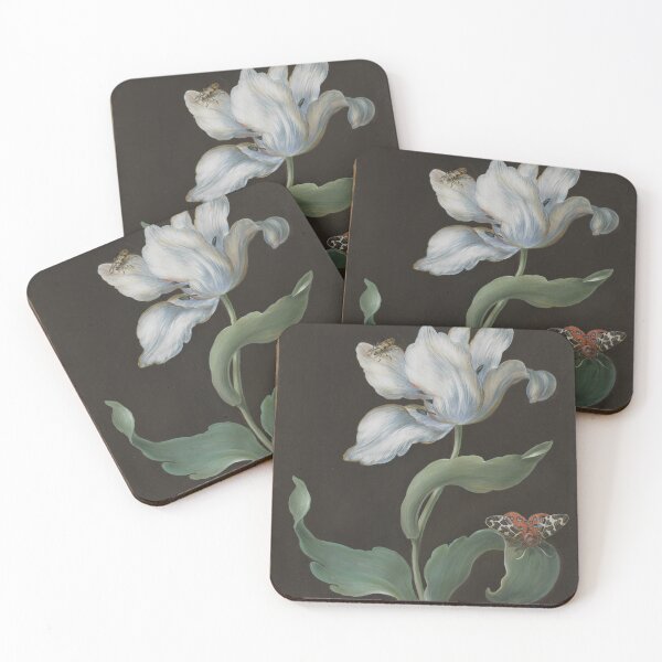 Item preview, Botanical Illustration — Barbara Regina Dietzsch - A Tulip, a Butterfly and a Beetle | Dead Artists Collective designed and sold by Dead Artists Collective.