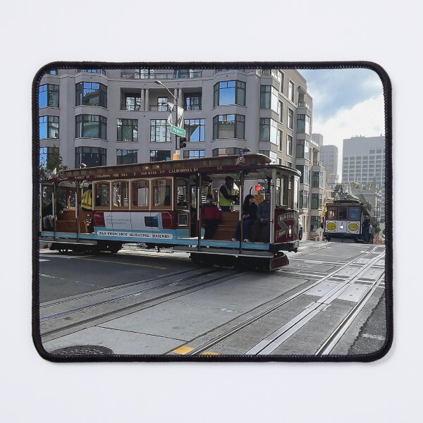 Item preview, san francisco cable cars poster designed and sold by PIXEL POP DESIGNS - Beyond the Norm!.