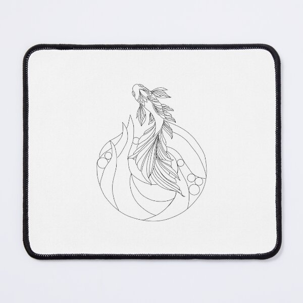 Item preview, Rising Koi Flame Mandala designed and sold by Color for Balance .