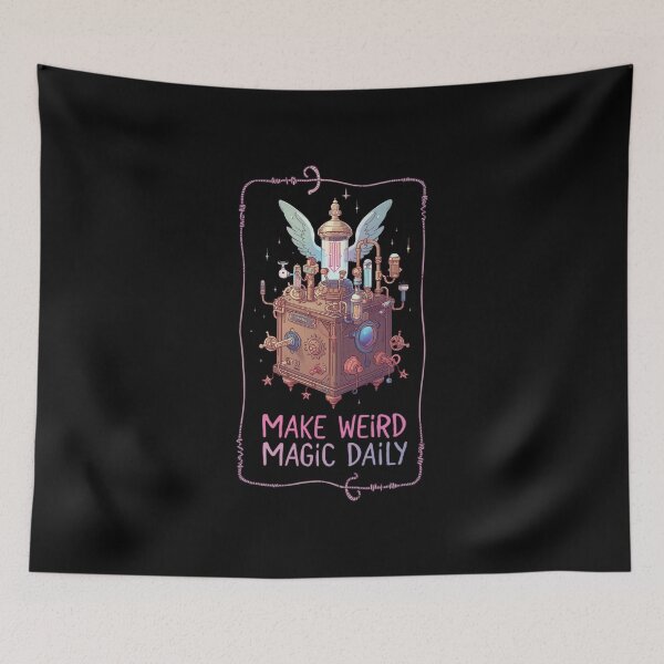 Item preview, Make Weird Magic Daily – Whimsical Machine Art designed and sold by Jocamedahub.