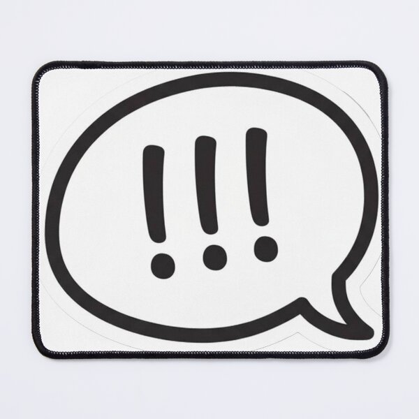 Item preview, Three Exclamation Marks in a Speech Bubble designed and sold by Owcomm.