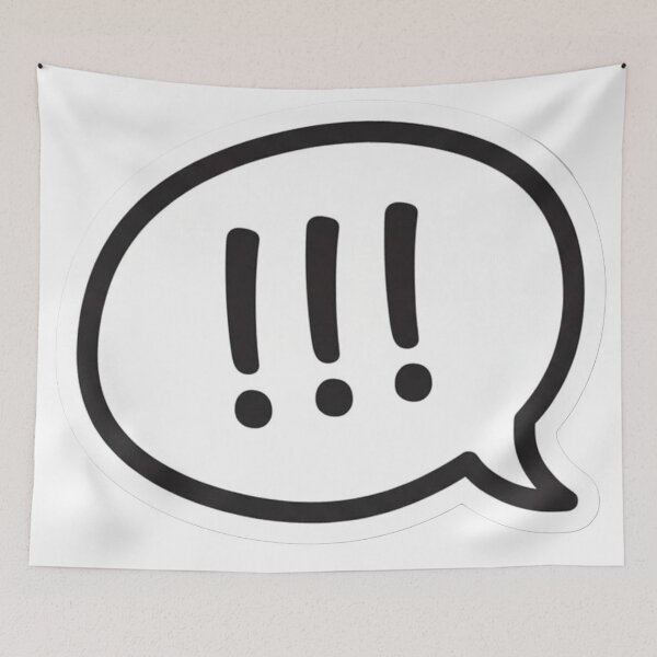 Item preview, Three Exclamation Marks in a Speech Bubble designed and sold by Owcomm.