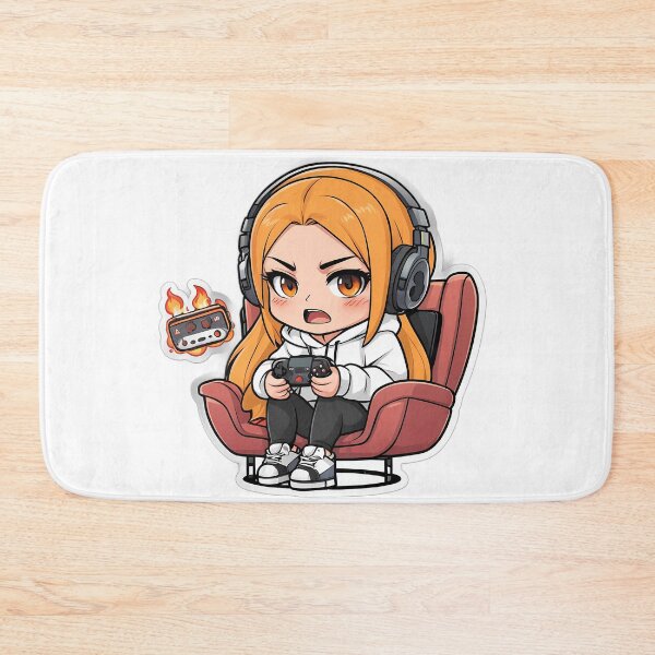 Item preview, Cute Gamer Girl Rage - Anime Chibi Sticker designed and sold by Hap0.