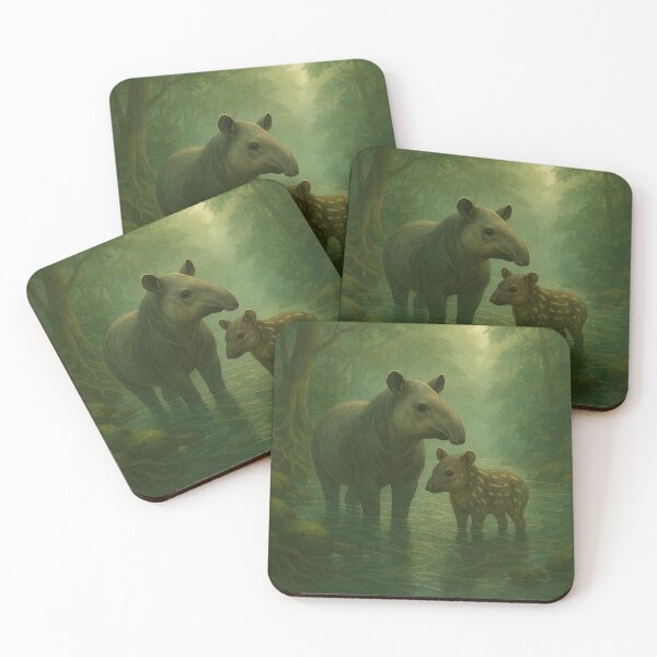 Item preview, Tapir River Guardian – GeoWild Nature Protector Art designed and sold by GeoWild Designs.