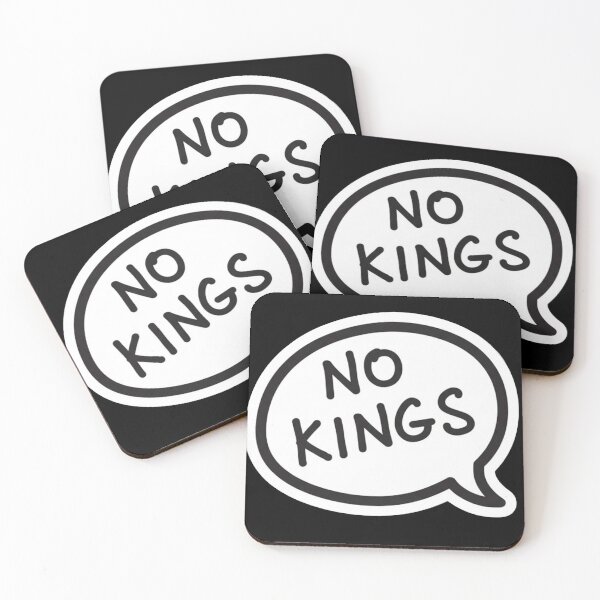 Item preview, NO KINGS Quote Speech Bubble 50501 Protest designed and sold by Owcomm.
