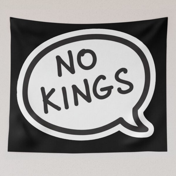 Item preview, NO KINGS Quote Speech Bubble 50501 Protest designed and sold by Owcomm.