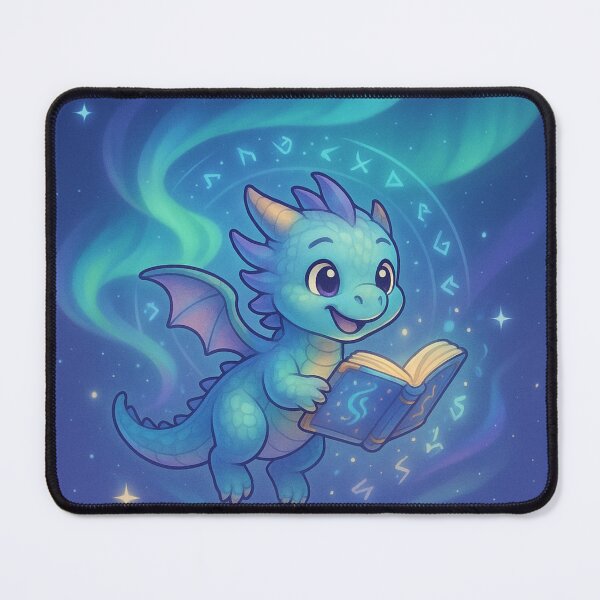 Item preview, Aurora Sky Dragon – Cute Celestial Fantasy Baby Dragon Art designed and sold by EpicDragons-.