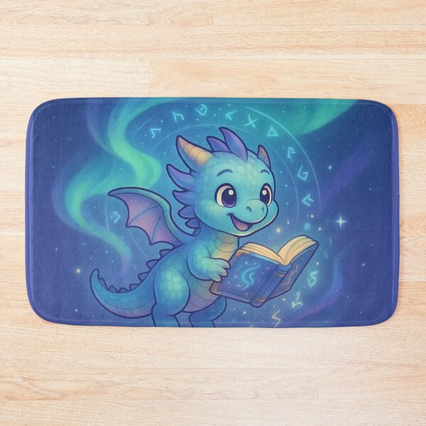 Item preview, Aurora Sky Dragon – Cute Celestial Fantasy Baby Dragon Art designed and sold by EpicDragons-.