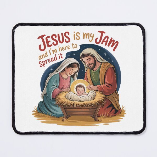 Item preview, Jesus is My Jam and I' Here to Spread It Santa Family designed and sold by AleksandraJac05.