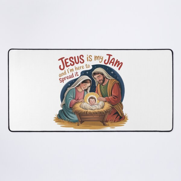 Item preview, Jesus is My Jam and I' Here to Spread It Santa Family designed and sold by AleksandraJac05.