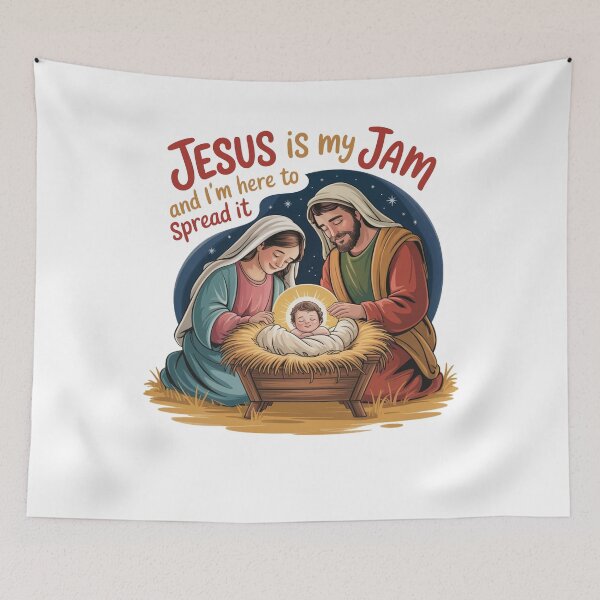 Item preview, Jesus is My Jam and I' Here to Spread It Santa Family designed and sold by AleksandraJac05.