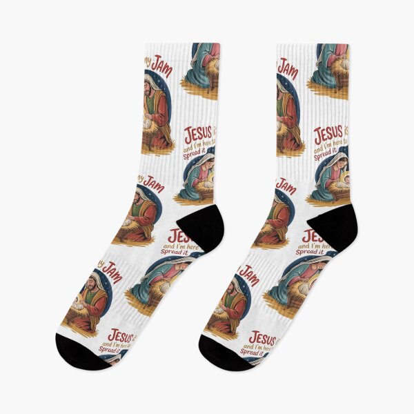 Item preview, Jesus is My Jam and I' Here to Spread It Santa Family designed and sold by AleksandraJac05.