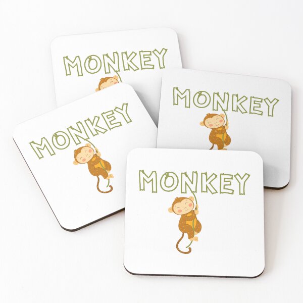 Item preview, Cute Monkey Cartoon Illustration – Playful Jungle Animal Design for Kids & Animal Lovers designed and sold by TorqueThread.