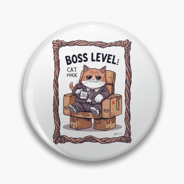 Item preview, Boss Level Cat – Funny CEO Kitty Design designed and sold by Jocamedahub.