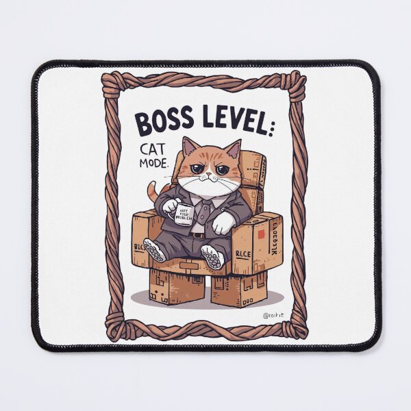 Item preview, Boss Level Cat – Funny CEO Kitty Design designed and sold by Jocamedahub.